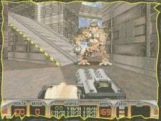 Center of the main ring on Occupied Territory, where the boss fight with the Battlelord originally took place