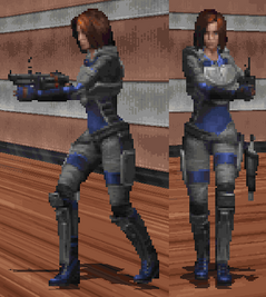 Bombshell as a playable character in Ion Fury