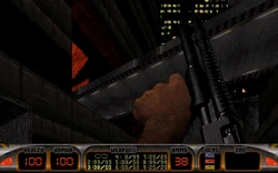 95-21Nov19-09.jpg (82 KB) 3D Realms, November 19, 1995. Hollywood Holocaust. This is the first instance of the updated Shotgun, When held steady, the Shotgun probably still looks unusual, as shown in this later screenshot.