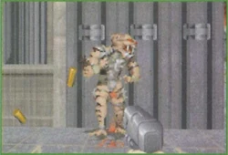 Hollywood Holocaust, with a sliver of red skybox on the right