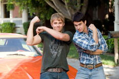 Bo Duke (left) with his Cousin Luke