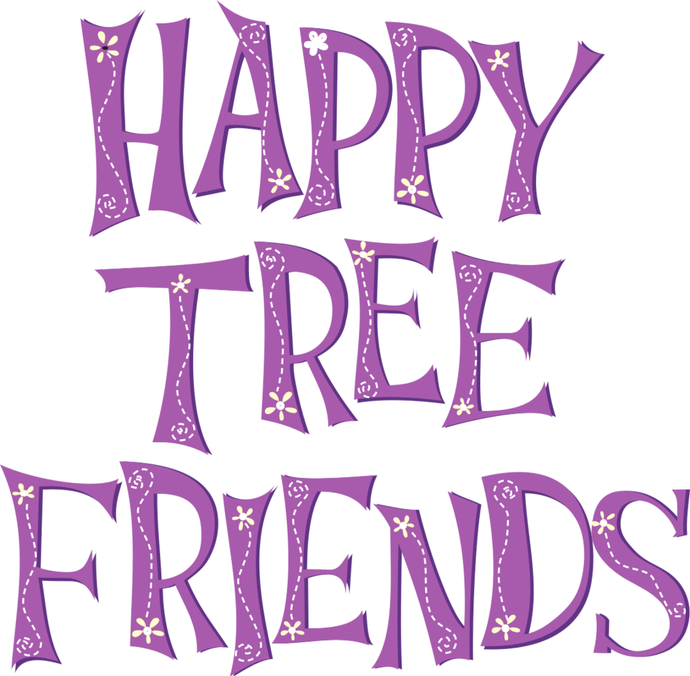 Friends v text. Шрифт Happy Tree friends. Счастливое дерево друзей. Хэппи три френдс логотип. HTF logo.