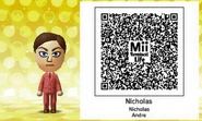 Nicholas Andre Mii Tomodachi life QR