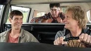 Harry and Lloyd in the car with Travis Lippincott