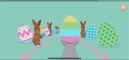 Numpty in the Easter minigame