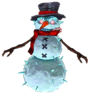 Defend Santa from the evil clutches of the Mega Snowman!