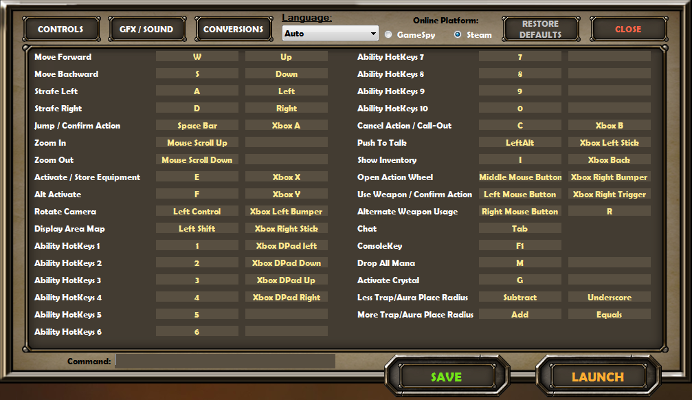 Controls And Keybindings For Pc Dungeon Defenders Wiki Fandom