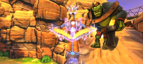 The Summoner uses his Phase Shift ability to render him immaterial in the physical world.