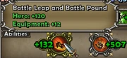 Battle Leap and Battle Pound are combined into 1 stat.
