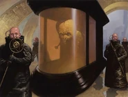 Eye of the Storm - Guild Entourage.jpg (138 KB) Spacing Guild representatives and Guild Navigator from the Dune CCG