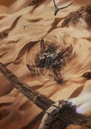 WormSwallowsHarvester.jpg (321 KB) Sandworm swallowing spice harvester - Art by Mark Molnar