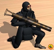 Harkonnen Soldier with big launcher (Emperor: Battle for Dune PC game)