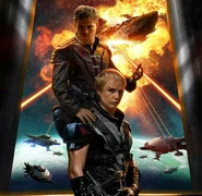 Lumbering Battle Ship and Blockade Runners