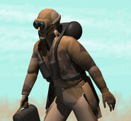 Atreides saboteur carrying explosivesEmperor: Battle for Dune graphic,