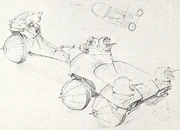 Letos Car - concept art for Jodorowskys Dune by Moebius