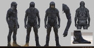 Stillsuit early design (Dune, 2021, concept art by Joseph Cross)