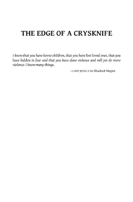 Edge of a Crysknife