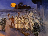 Humans enslaved by Thinking Machines in Dune (1984 film)'s TV prologue