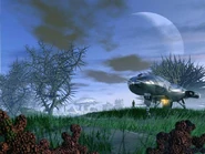 kindjal fighter craft - Hunters of Dune Cover Art