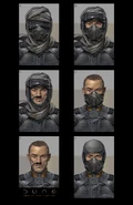 Stillsuit headgear gradual concept art studies for Dune (2021) by Keith Christensen 02.jpg (554 KB) Stillsuit headgear gradual design studies (Dune, 2021, concept art by Keith Christensen)