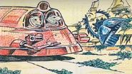Planetary hovercraft - Supposed early draft for Jodorowsky´s Dune