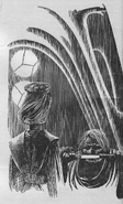Lady Jessica and the shadout Mapes (art by John Schoenherr)