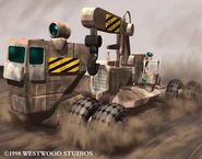 Mobile construction vehicle (Dune 2000 PC game, 1998, Westwood Studios)