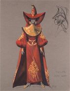 Irulan, costume sketch for the Dune 2000 miniseries