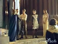 На съёмках сцены встречи леди Джессики