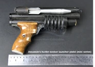 Hunter-seeker launching pistol in the 2000 Miniseries
