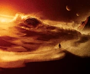 A Wormrider (Probably Paul) - Art by Matt Griffin