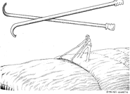 Maker hooks illustration for The Dune Encyclopedia (art by Matt Howarth)