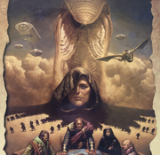 Dune Chronicles of the Imperium RPG front cover (art by Mark Zug).png