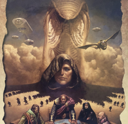Dune Chronicles of the Imperium RPG front cover (art by Mark Zug)