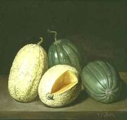 Stilleben mit Melonen