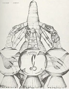 Harkonnen capital-ship (concept art for Jodorowsky's Dune, Chris Foss)
