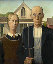 240px-Grant Wood - American Gothic - Google Art Project