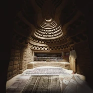 Lady Jessica of the Atreides' Yali in Sietch Tabr - Dune Part Two concept art by Paul Chadeisson