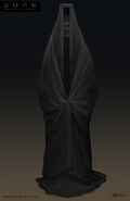 Bene Gesserit Reverend Mother cloak (Dune, 2021, concept art by Keith Christensen)