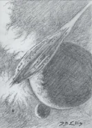 Guild Heighliner -Illustration by D.H. Ellis