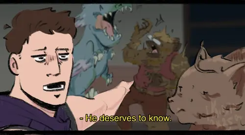 "When you feel bad for the NPC," Art by u/Reign-Kid, Reddit