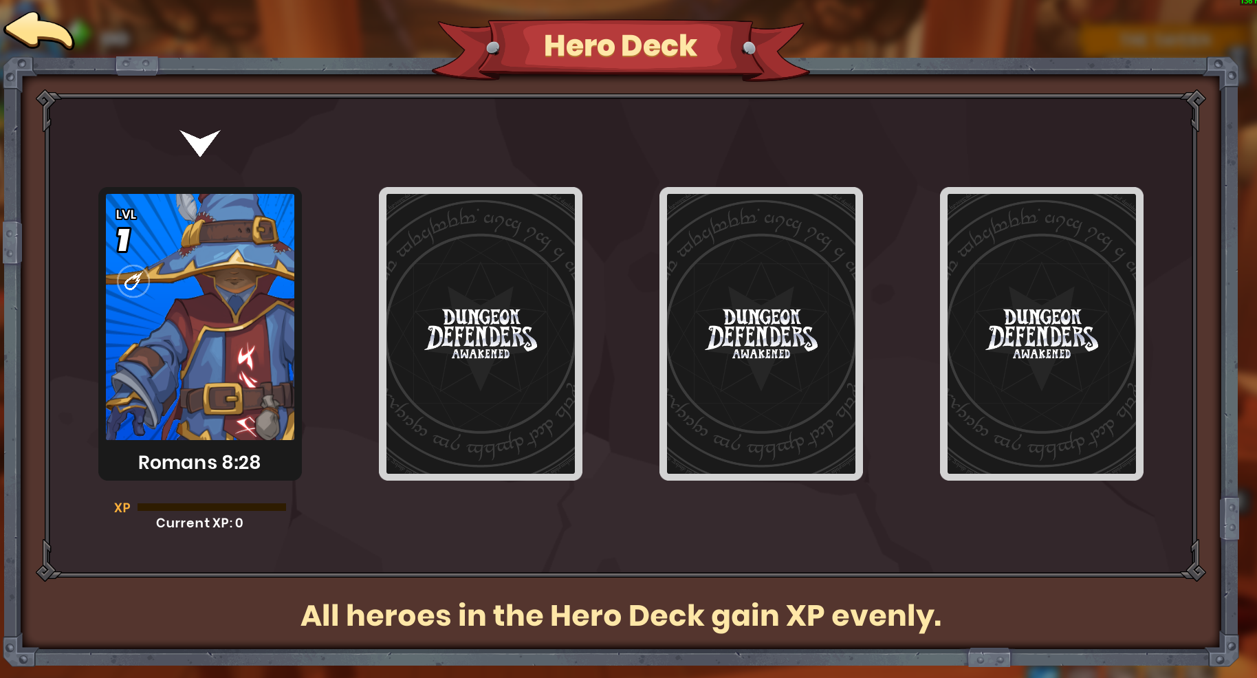Hero Deck | Dungeon Defenders Awakened Wiki | Fandom