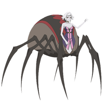 half human half spider anime