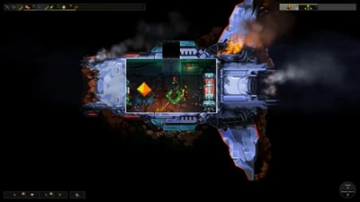 The Crystal in the initial spaceship