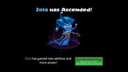 Zola ascends