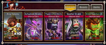 Aether Shop tab featured