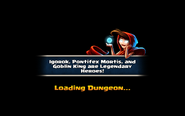 Old loading screen with Thalia talking about Legendary heroes