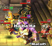 Kozar protects goblin ally (older image)