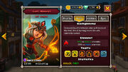 Hero card stats