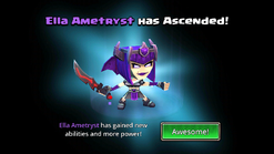 First ascension (right before her 2nd ascension)